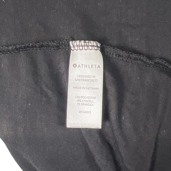 Athleta Women Tank Top Size Large Ribbed Draped Scoop Neck - Picture 5 of 6